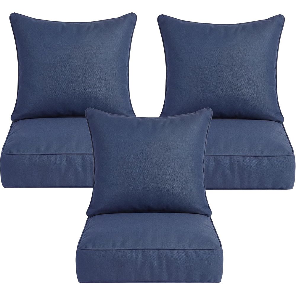 Outdoor Furniture Cushions 24 X 24 - 6 Thick Outdoor Chair Cushions, 24