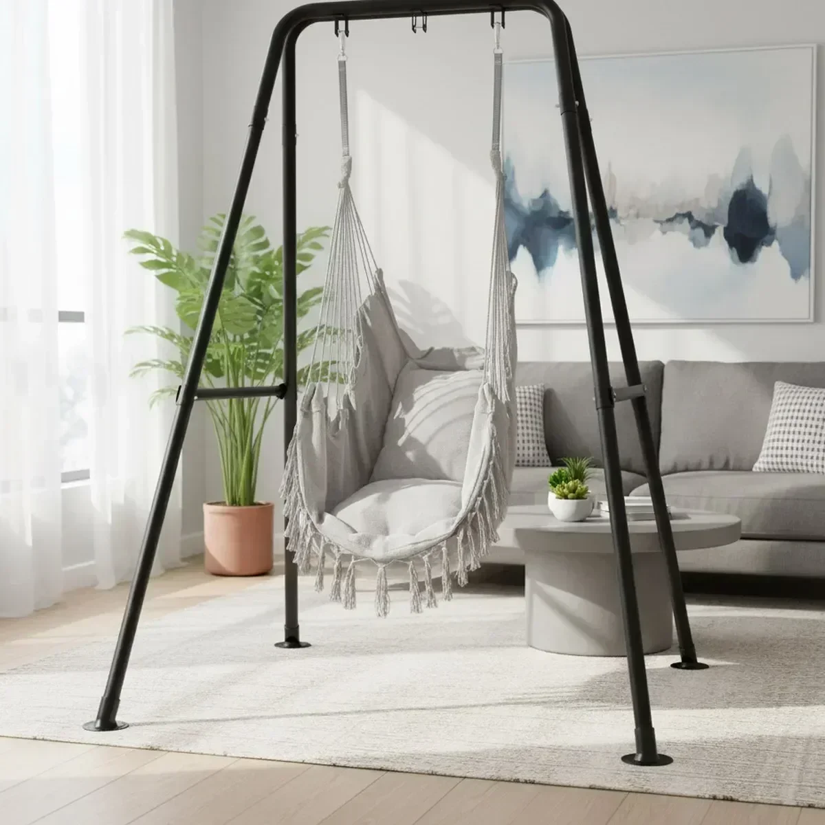 Hammock With Stand - Heavy Duty A-Frame Hammock Chair Stand