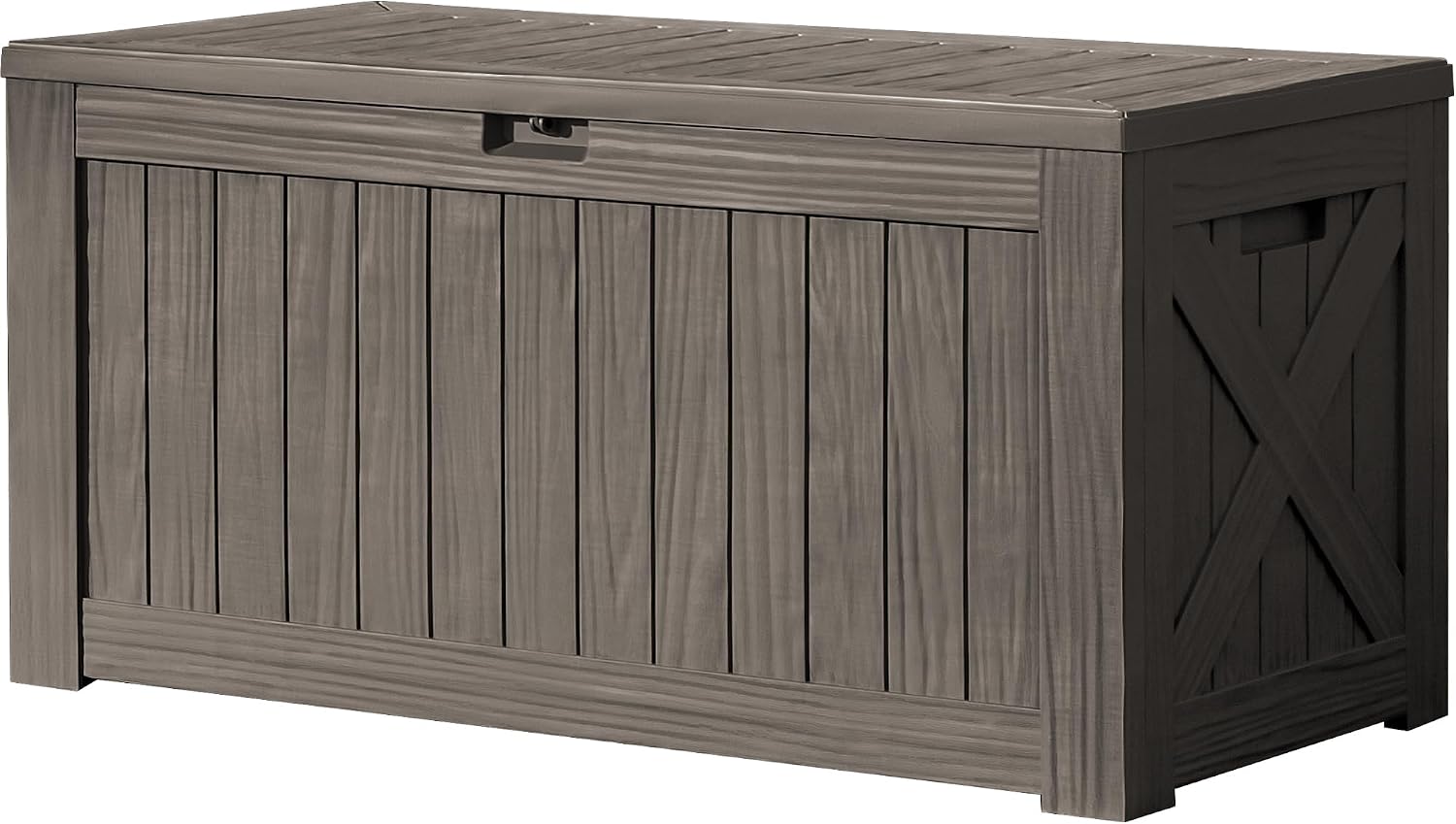 Outdoor Furniture Bench - 120 Gallon Large Deck Box Outdoor