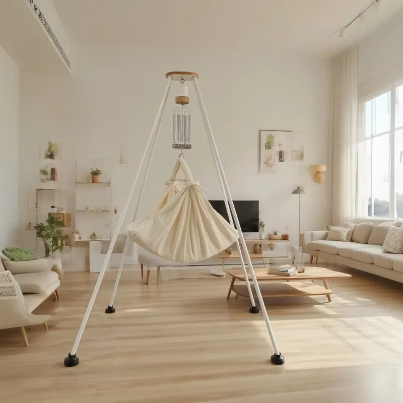 Hammock With Stand - Foldable Metal Stand for Electric Cradle