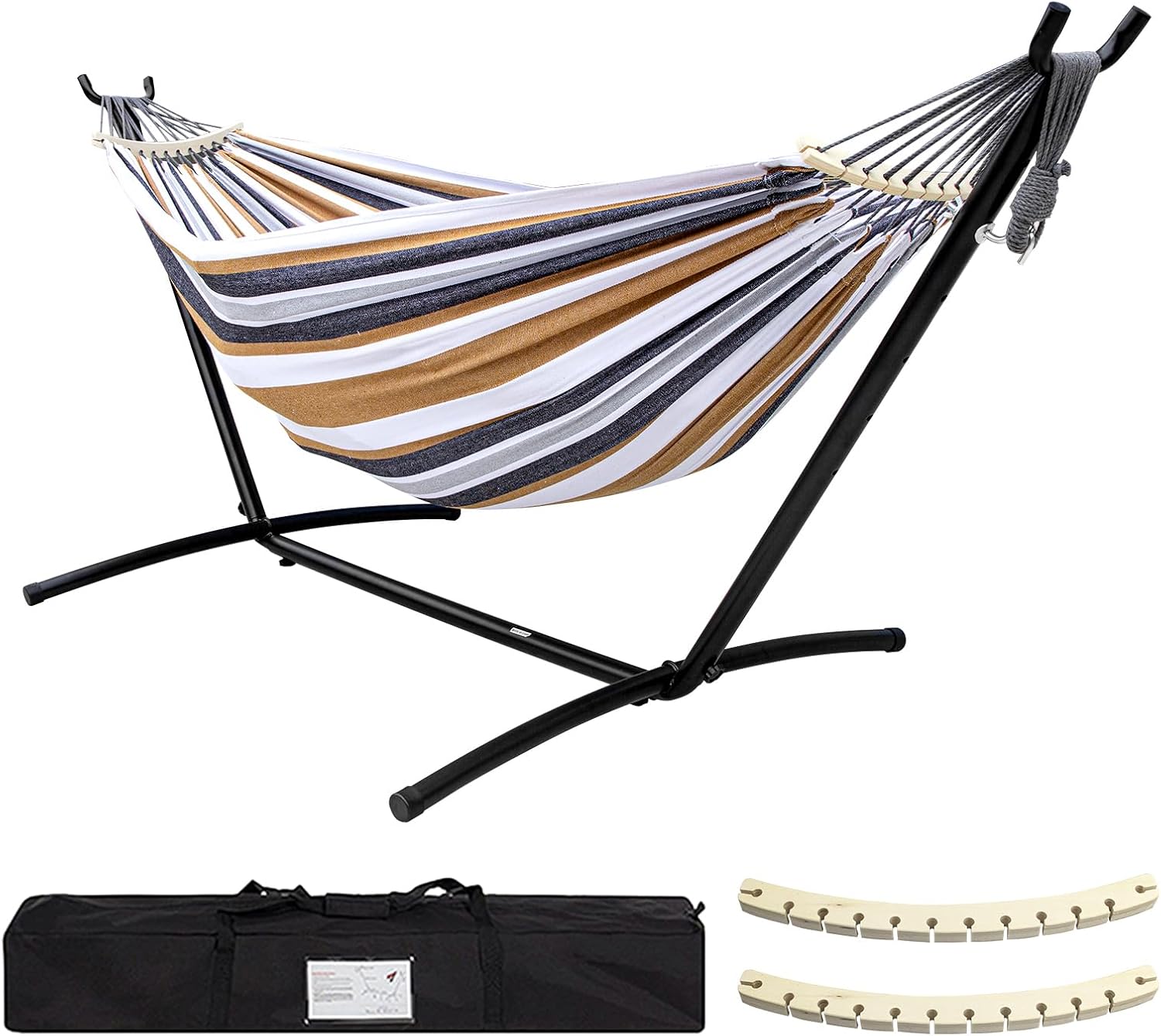 Hammock With Stand - Double Hammock with Stand Included 450lb