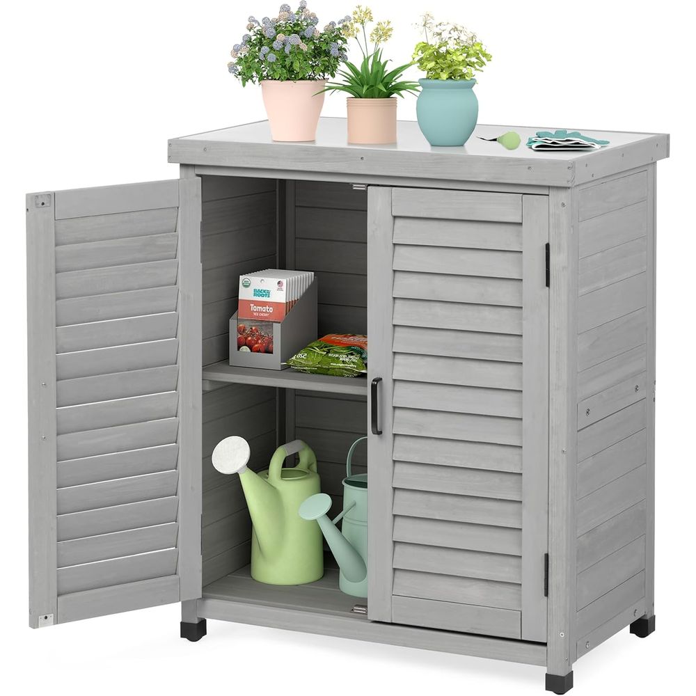 Outdoor Storage Cabinet & Pott - đánh giá và giá Outdoor Furniture Bench