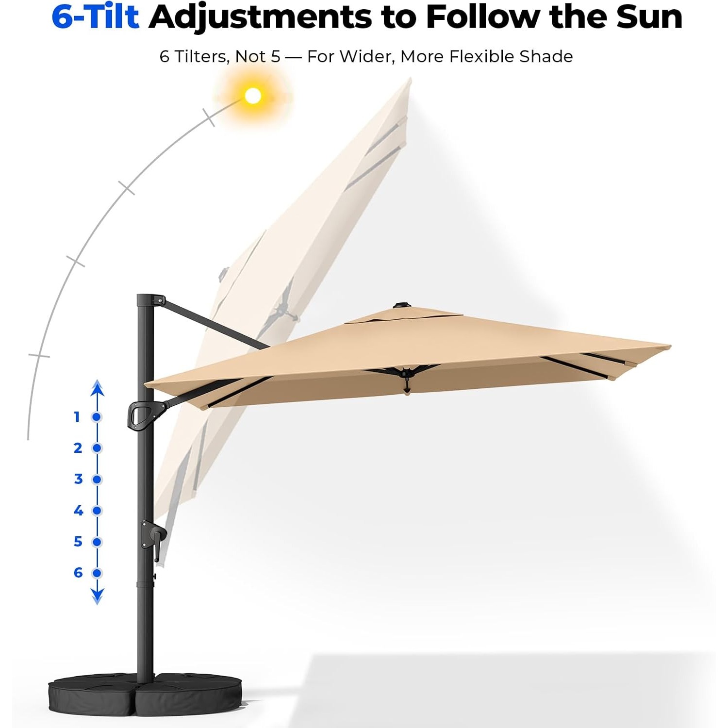 10x10 FT Cantilever Patio Umbr - đánh giá và giá Outdoor Furniture Umbrella