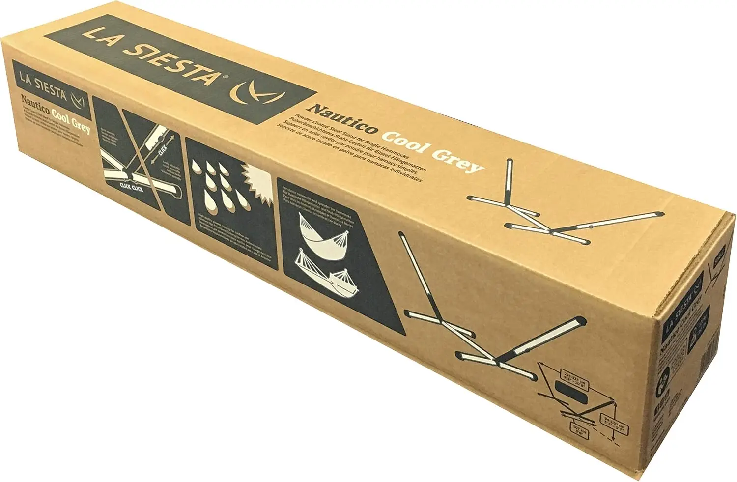 Nautico Cool Grey - Powder Coa - đánh giá và giá Hammock With Stand