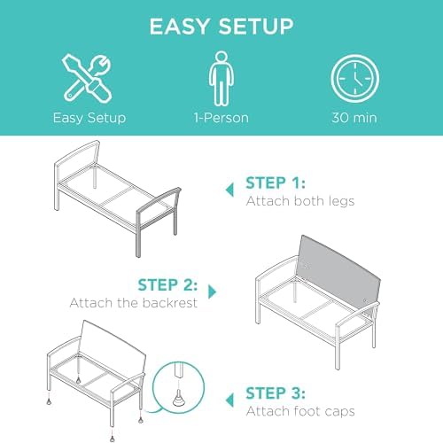 Outdoor Bench 2-Person Wicker  - đánh giá và giá Outdoor Furniture Bench