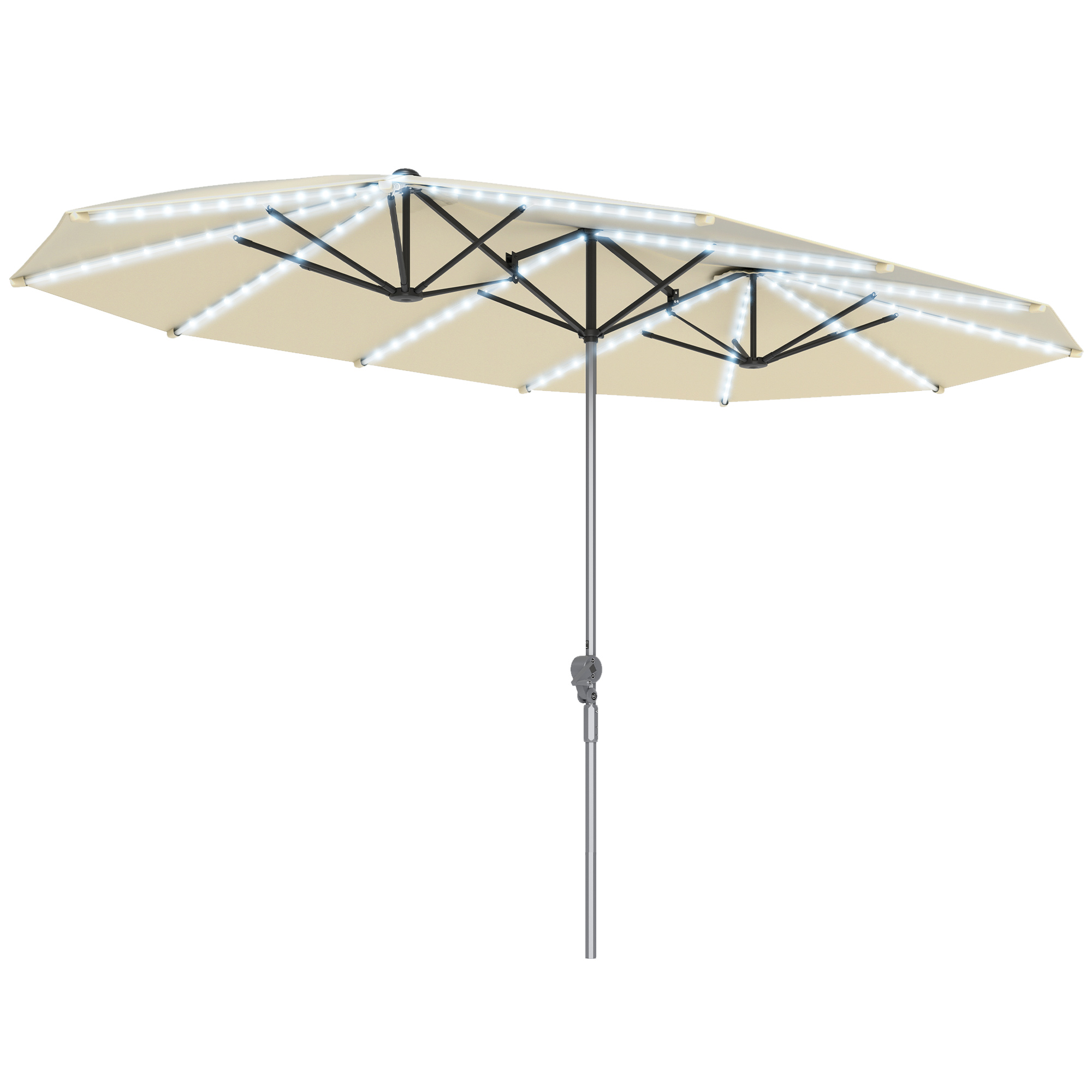 15ft Patio Umbrella Solar Ligh - đánh giá và giá Outdoor Furniture Umbrella