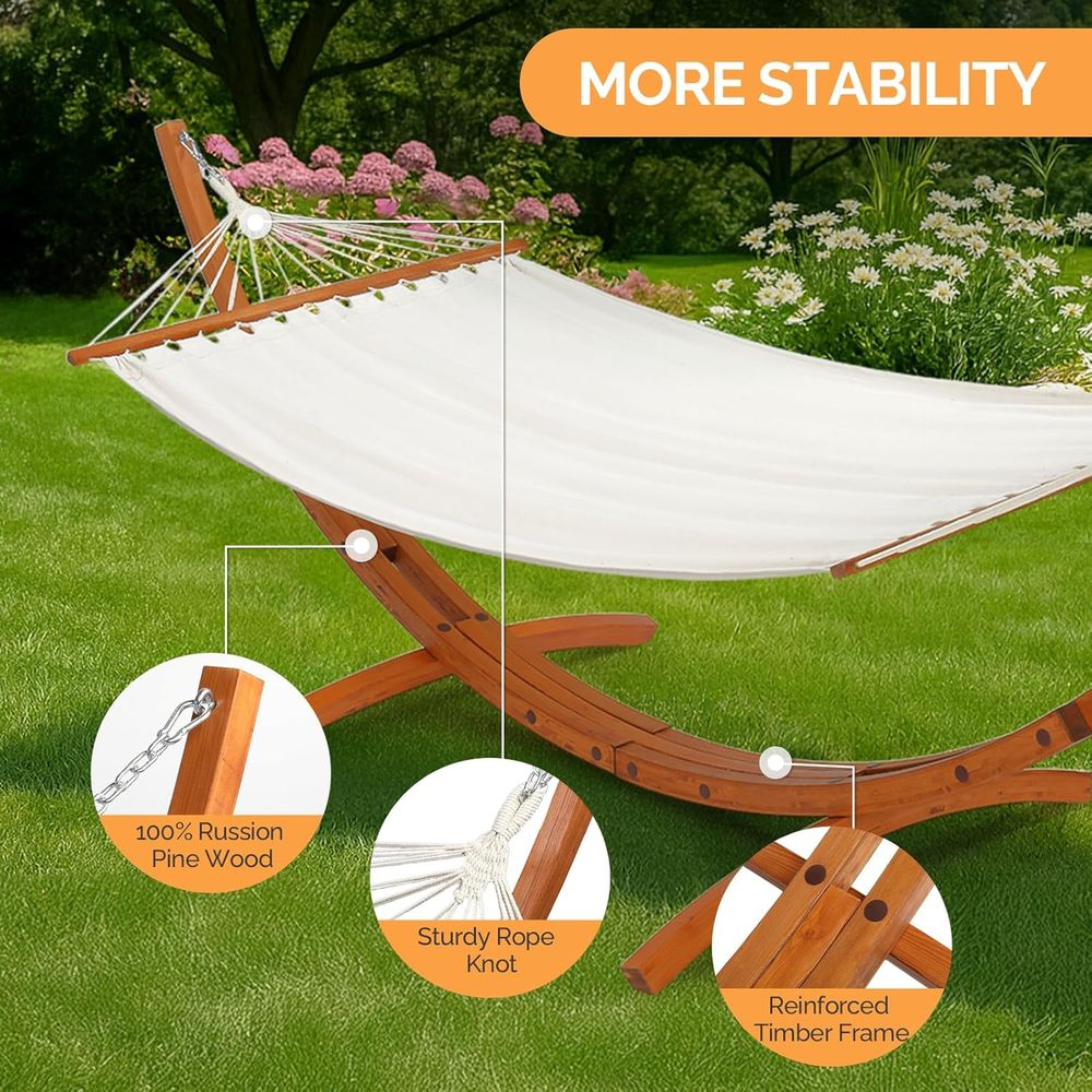 Double Hammock Set with Curved - đánh giá và giá Hammock With Stand