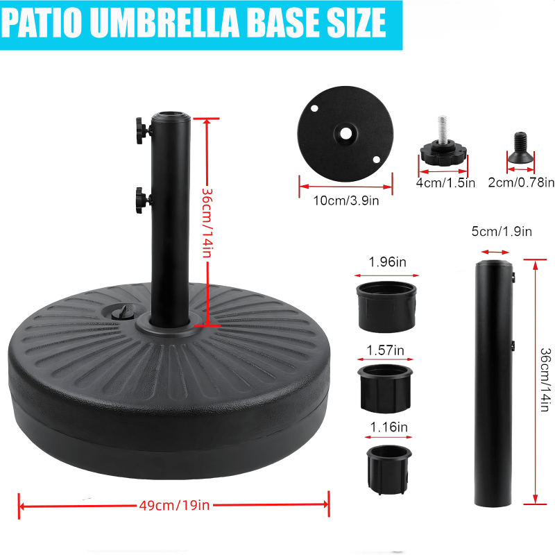 Patio Umbrella Base 50 Lbs Wat - đánh giá và giá Outdoor Furniture Umbrella