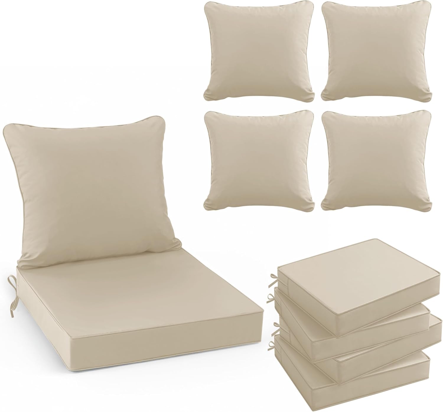 Outdoor Chair Cushions Set of  - đánh giá và giá Outdoor Furniture Cushions 24 X 24
