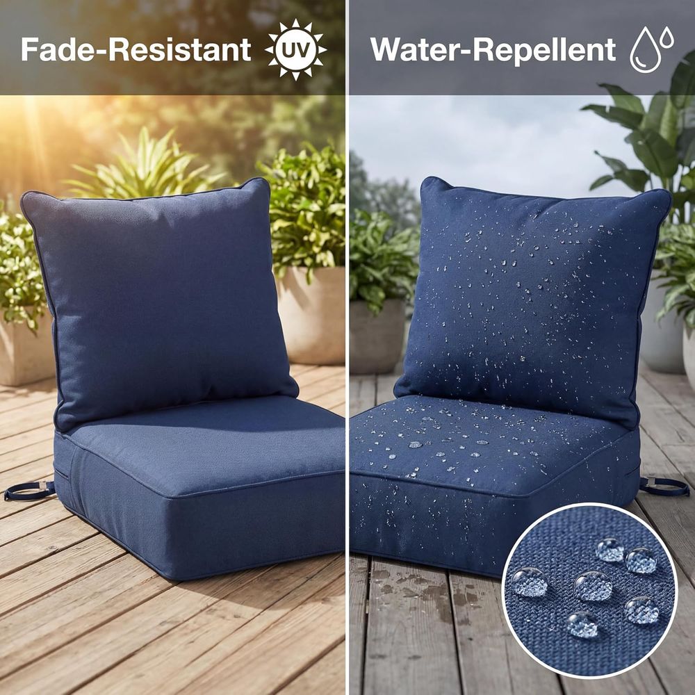 6 Thick Outdoor Chair Cushions - đánh giá và giá Outdoor Furniture Cushions 24 X 24