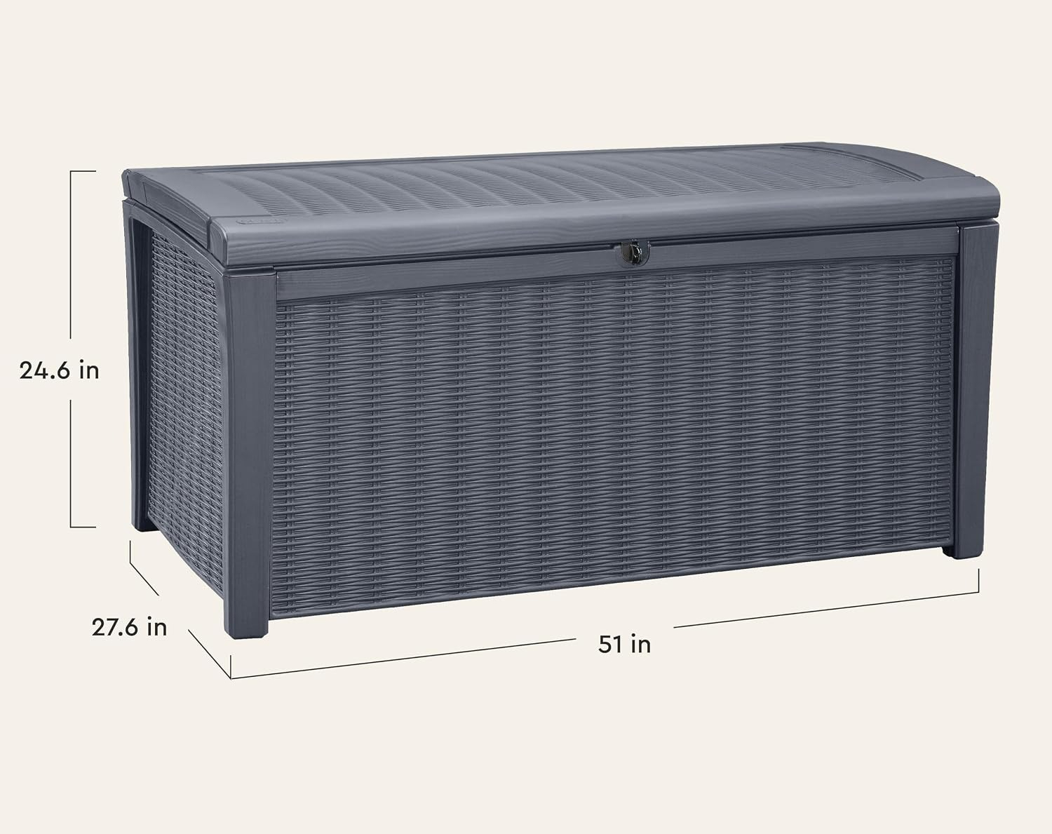 110 Gallon Outdoor Storage Dec - đánh giá và giá Outdoor Furniture Bench