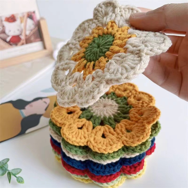 1PCS Woven Coasters Sunflower  - đánh giá và giá Outdoor Furniture Dining