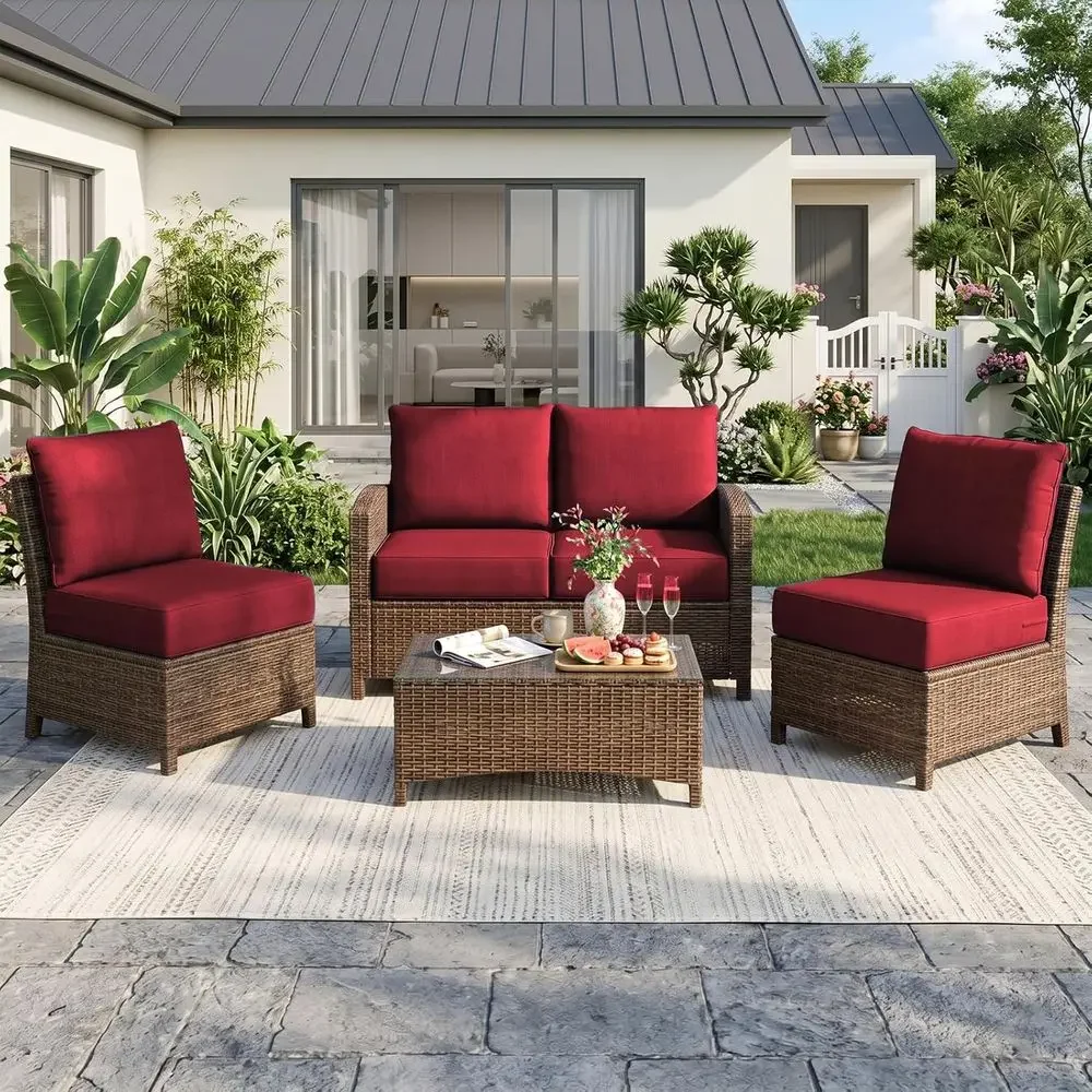 Outdoor Seat Cushion Set - 4 x - đánh giá và giá Outdoor Furniture Cushions 24 X 24