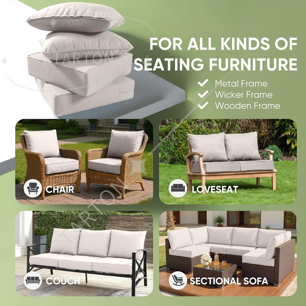 Outdoor Chair Cushions Set of  - đánh giá và giá Outdoor Furniture Cushions 24 X 24