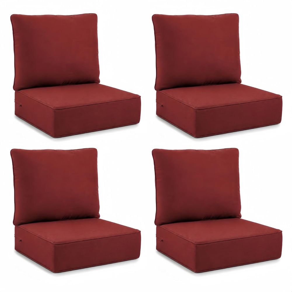 Outdoor Seat Cushions 4-Piece  - đánh giá và giá Outdoor Furniture Cushions 24 X 24
