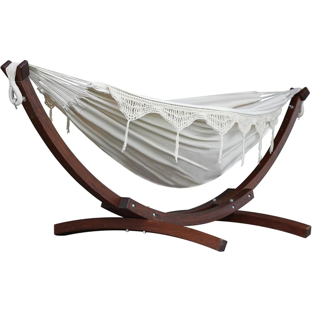 Double Cotton Hammock with Sol - đánh giá và giá Hammock With Stand
