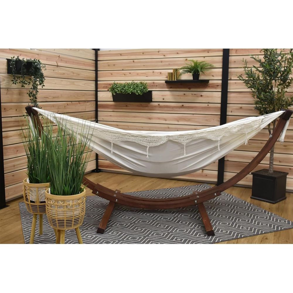 Double Cotton Hammock with Sol - đánh giá và giá Hammock With Stand