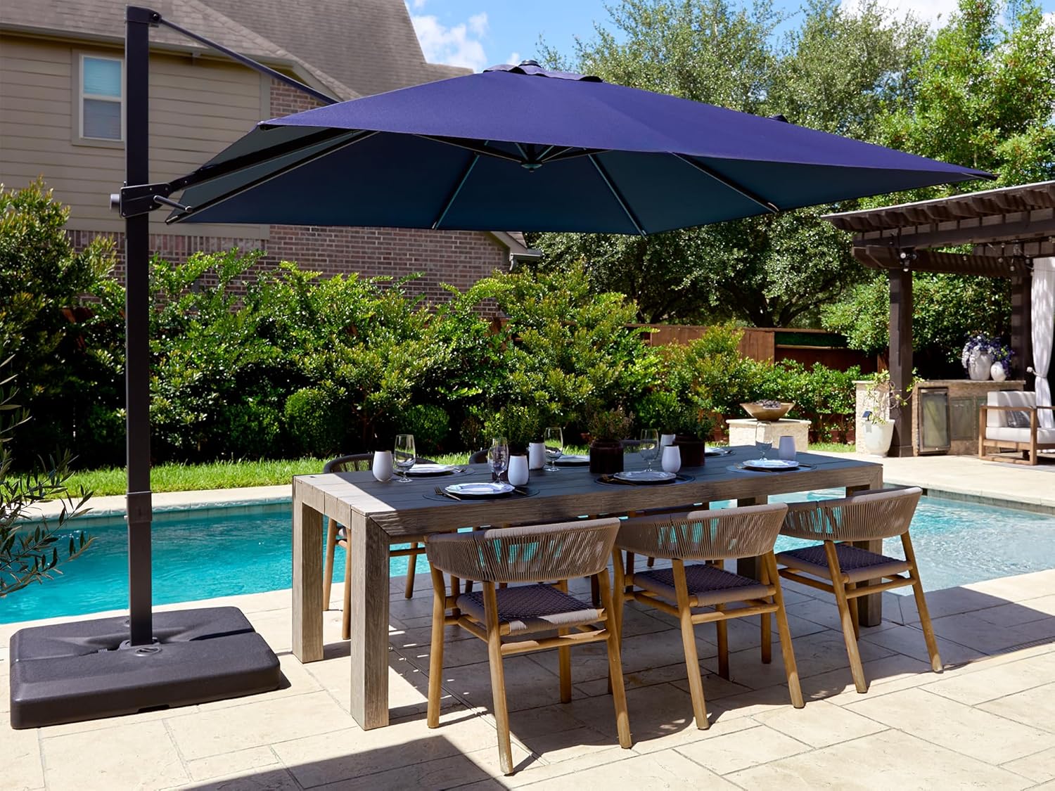 10x10ft Patio Offset Cantileve - đánh giá và giá Outdoor Furniture Umbrella