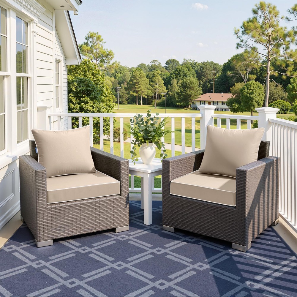Beige Outdoor Seat Cushion 24x - đánh giá và giá Outdoor Furniture Cushions 24 X 24