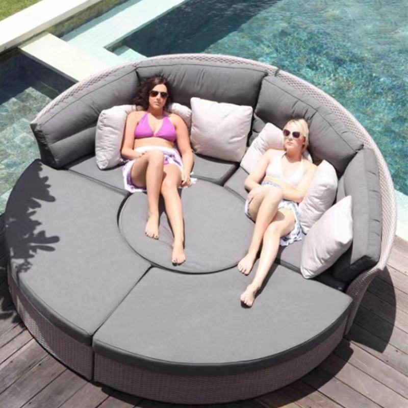 Outdoor Rattan Round Daybed So - đánh giá và giá Outdoor Daybed Furniture