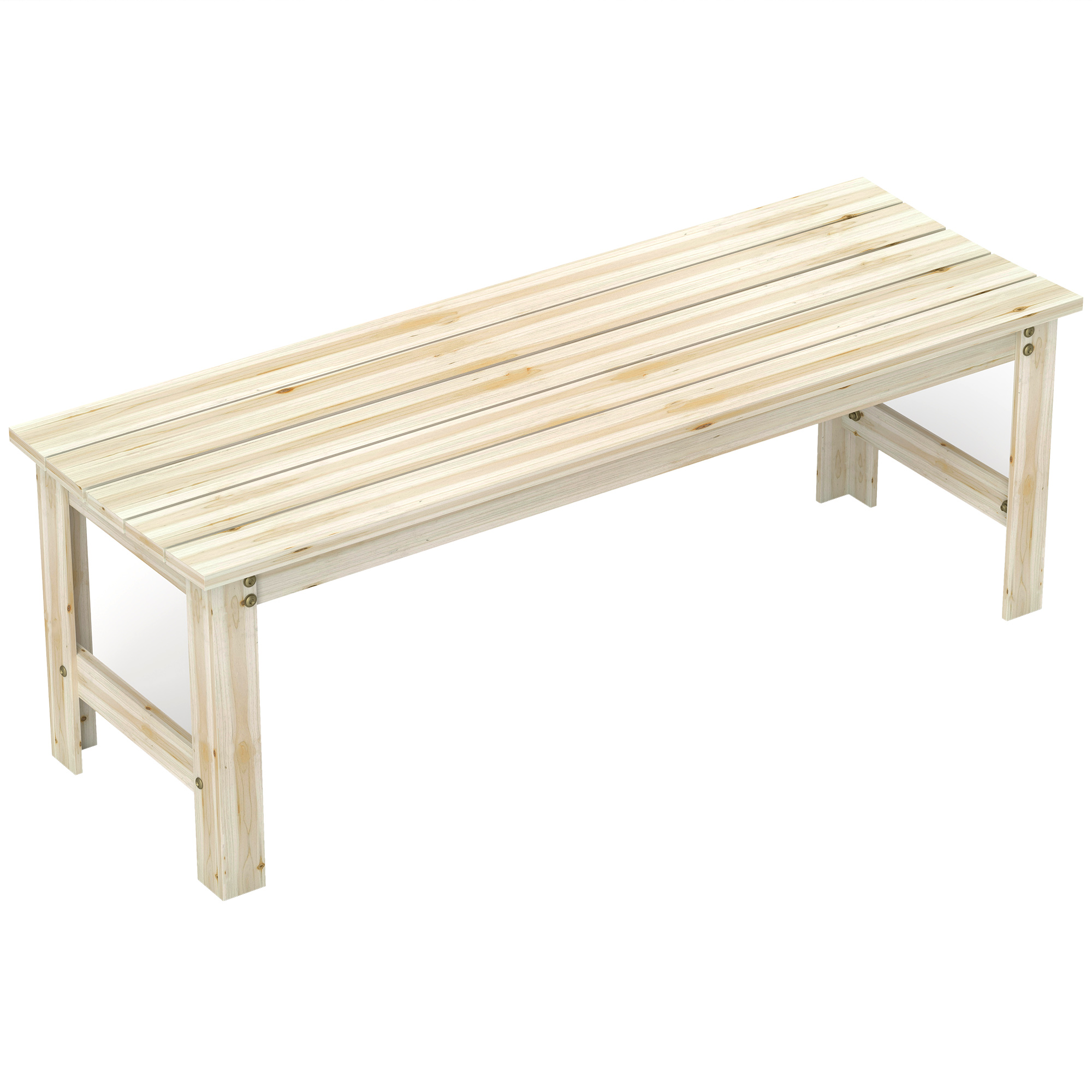 2-Seat Wood Garden Bench, Slat - đánh giá và giá Outdoor Furniture Bench