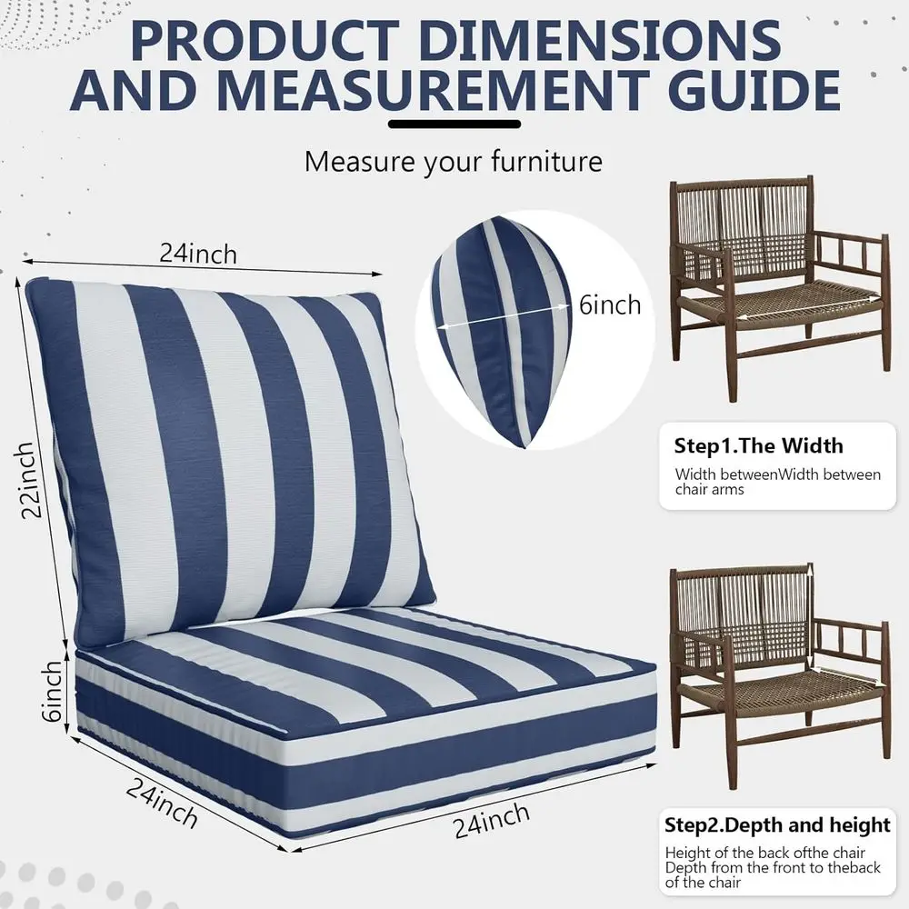 24 x 24 x 6 Outdoor Deep Seat  - đánh giá và giá Outdoor Furniture Cushions 24 X 24