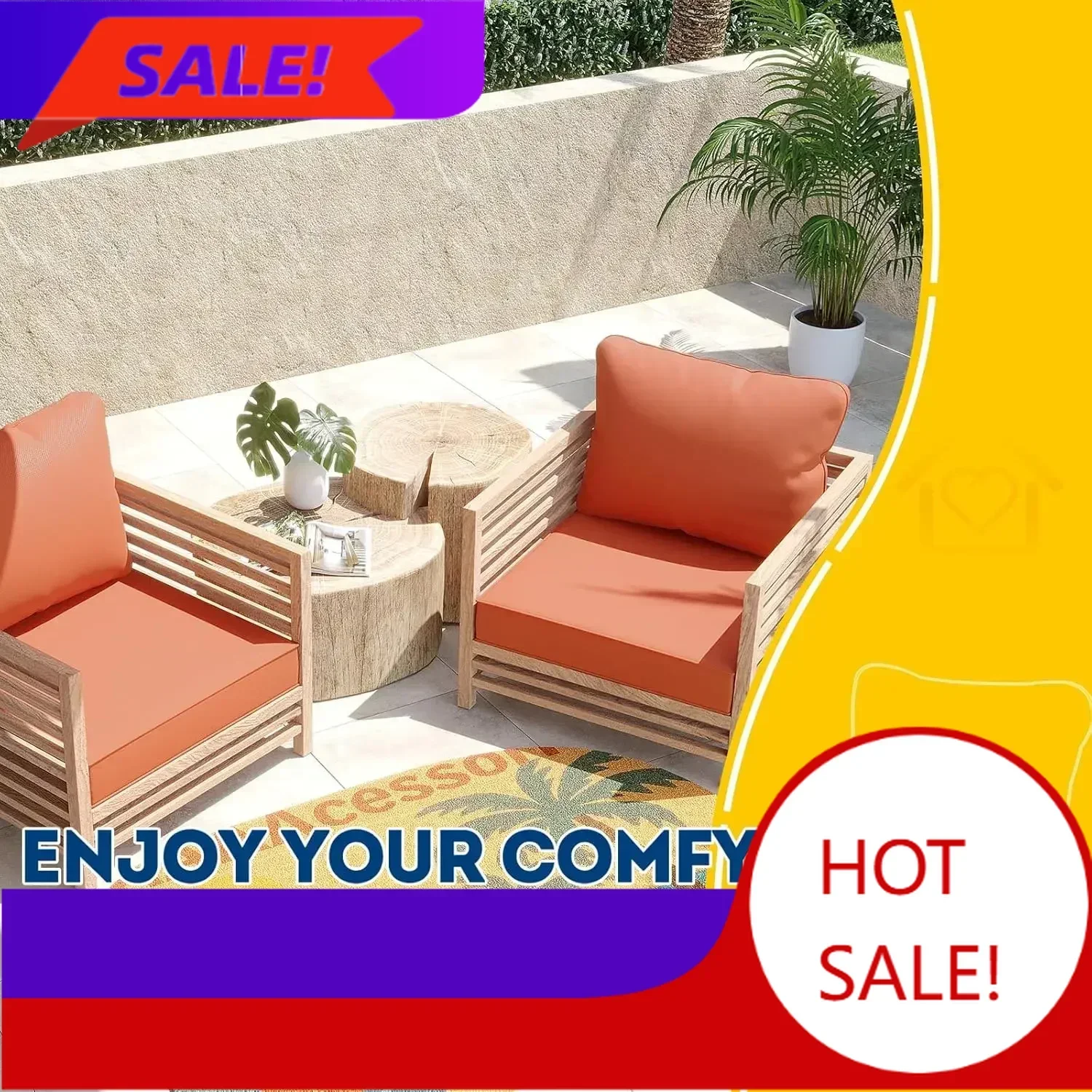 Bestseller[XMSJ]Outdoor Deep S - đánh giá và giá Outdoor Furniture Cushions 24 X 24