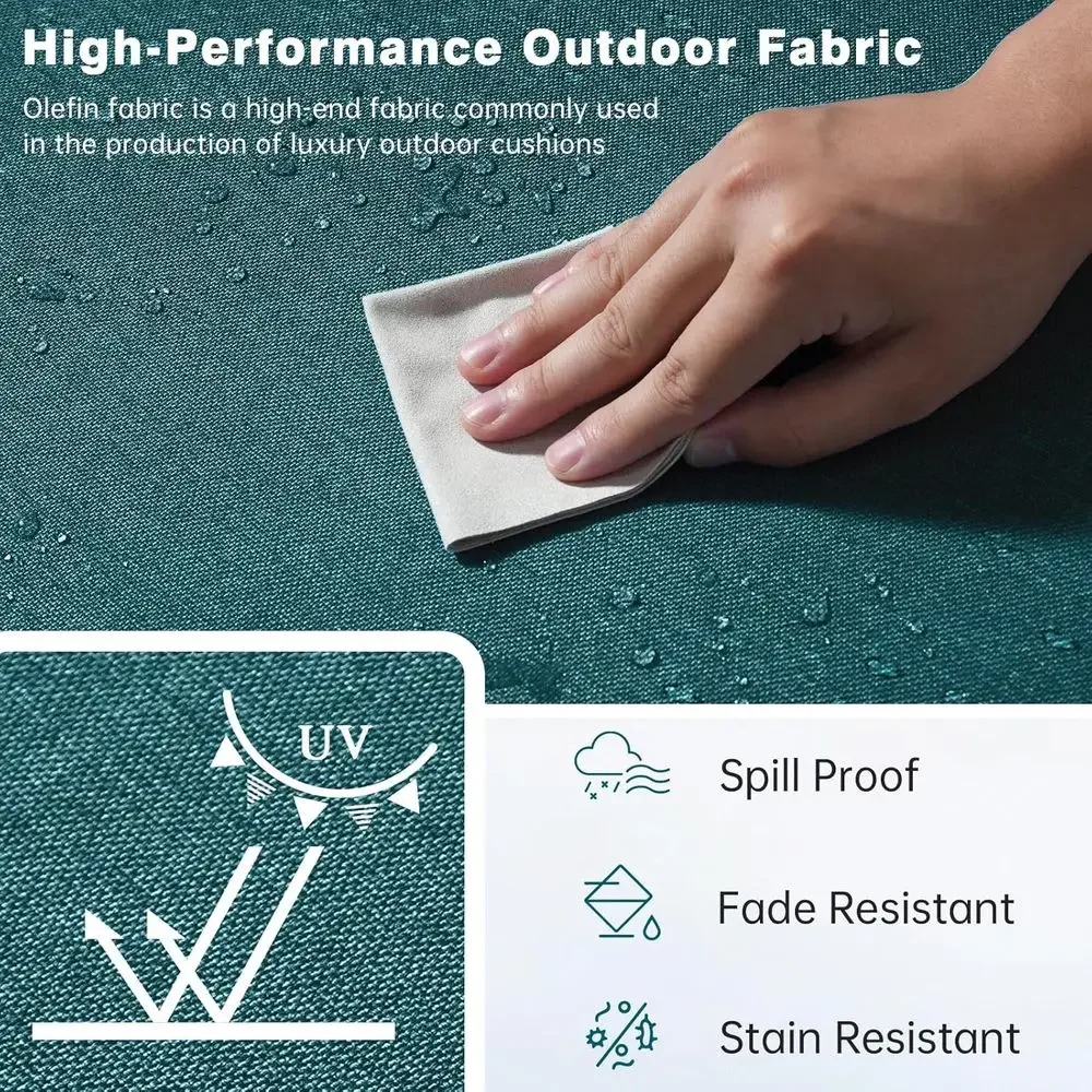 6 Thick Outdoor Cushion Set -  - đánh giá và giá Outdoor Furniture Cushions 24 X 24