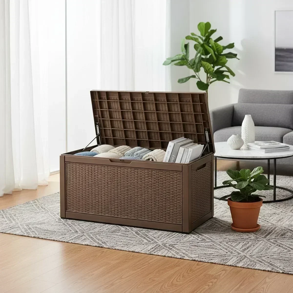 Large Outdoor Storage Bench Wa - đánh giá và giá Outdoor Furniture Bench