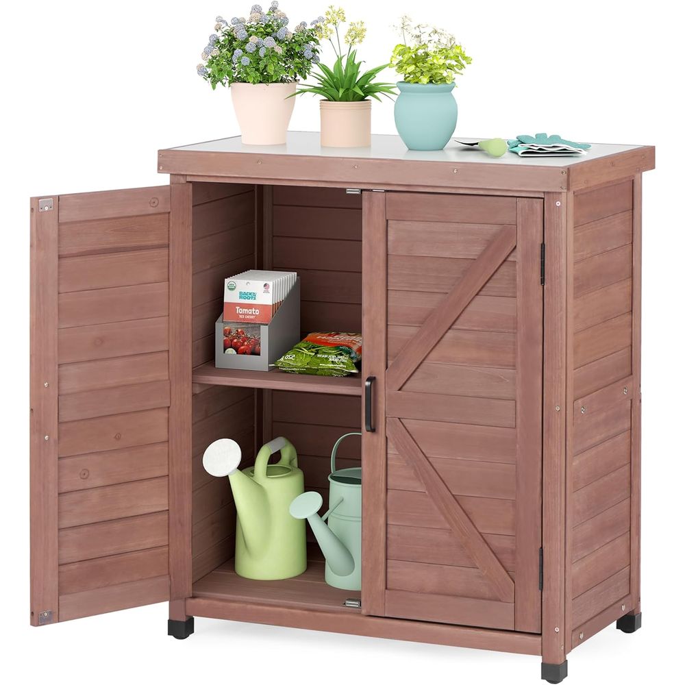 Outdoor Storage Cabinet & Pott - đánh giá và giá Outdoor Furniture Bench
