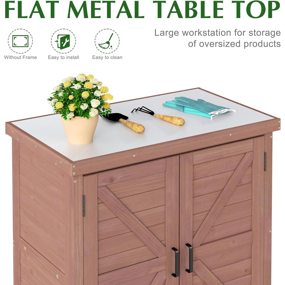Outdoor Storage Cabinet & Pott - đánh giá và giá Outdoor Furniture Bench