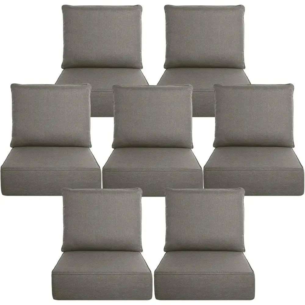 6 Thick Outdoor Cushion Set -  - đánh giá và giá Outdoor Furniture Cushions 24 X 24