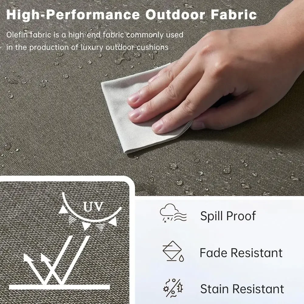 6 Thick Outdoor Cushion Set -  - đánh giá và giá Outdoor Furniture Cushions 24 X 24