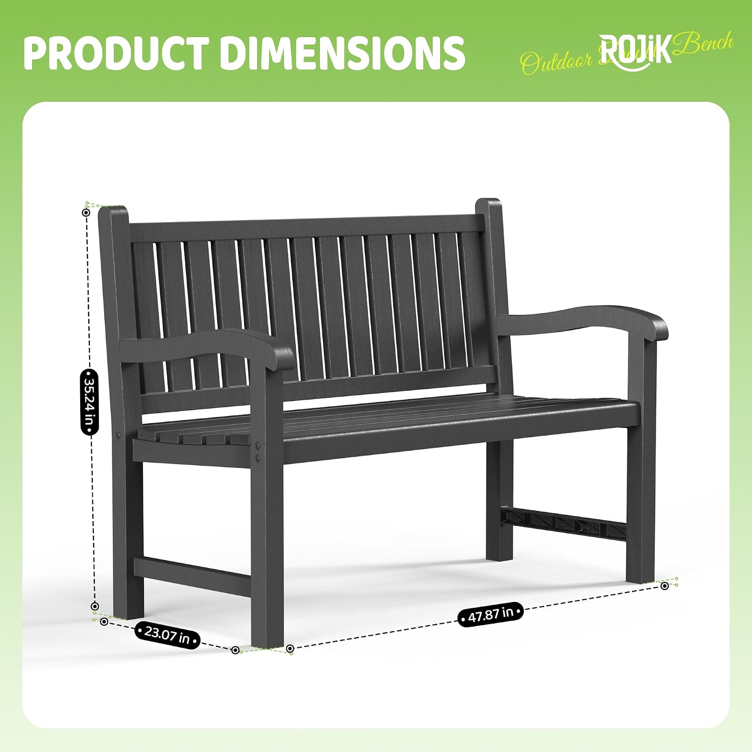 Outdoor Bench 2-Person Resin P - đánh giá và giá Outdoor Furniture Bench