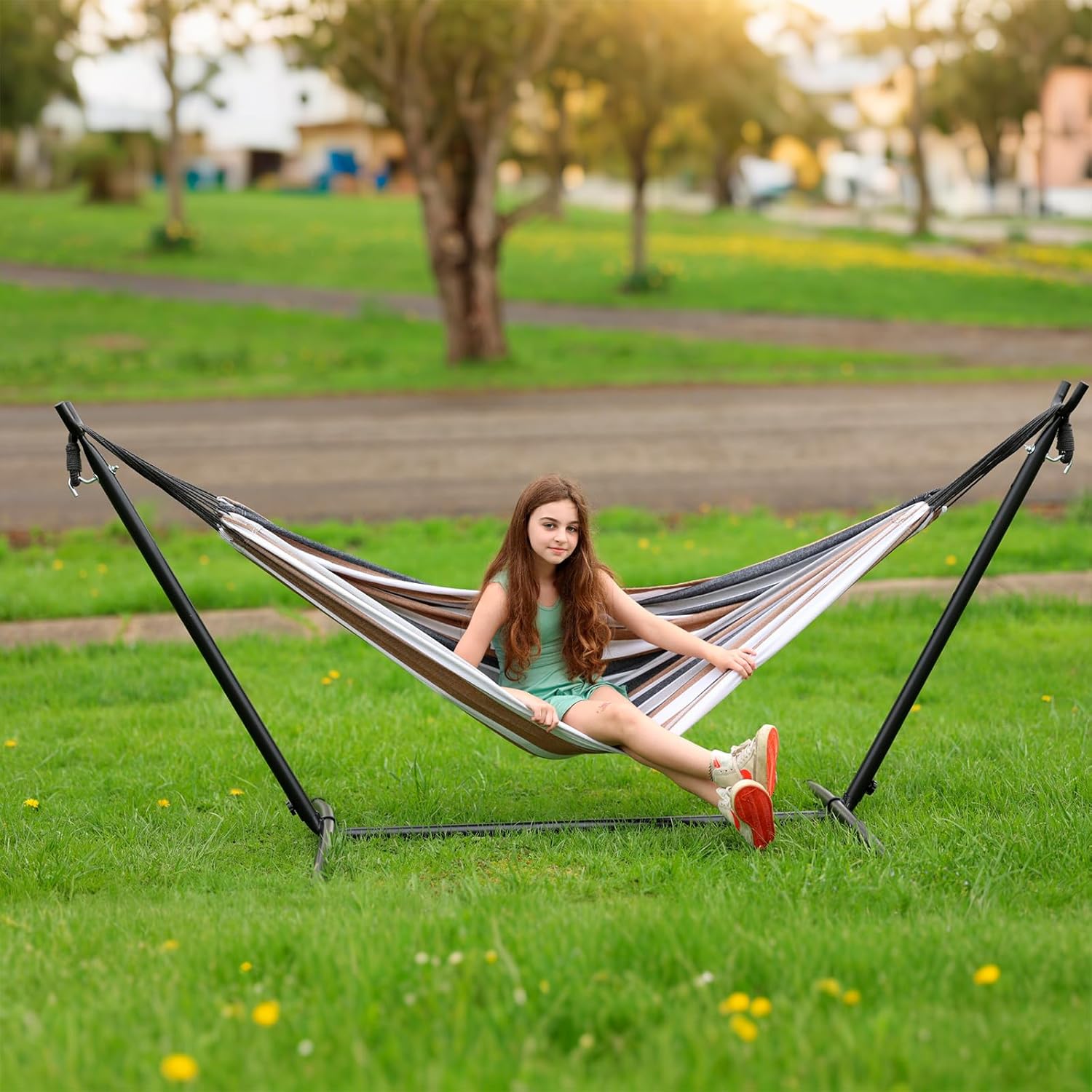 Double Hammock with Stand Incl - đánh giá và giá Hammock With Stand