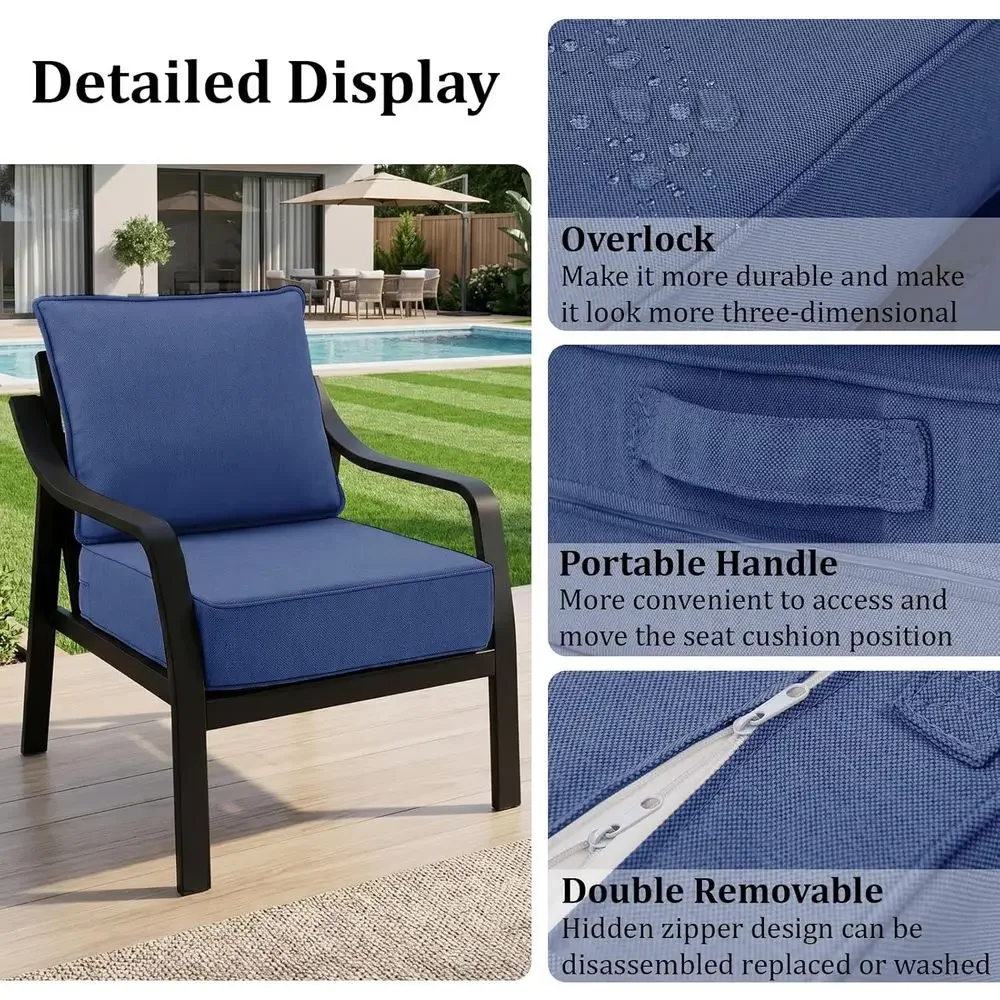 6 Thick Outdoor Chair Cushions - đánh giá và giá Outdoor Furniture Cushions 24 X 24